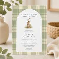 Little Birdie Golf Plaid Baby Shower
