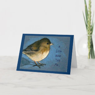 Little Birdie Told Me ... Congratulations! Art Card