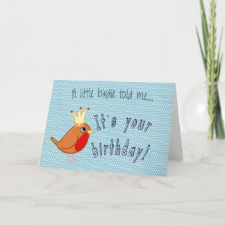 Little Birdie Told Me Greeting Card