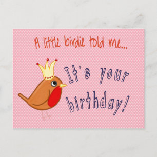 Little Birdie Told Me Postcard