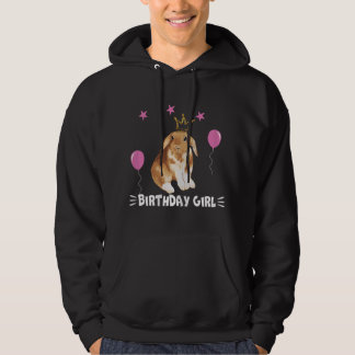 Little Birthday Girl Bunny Princess Cute Rabbit gi Hoodie