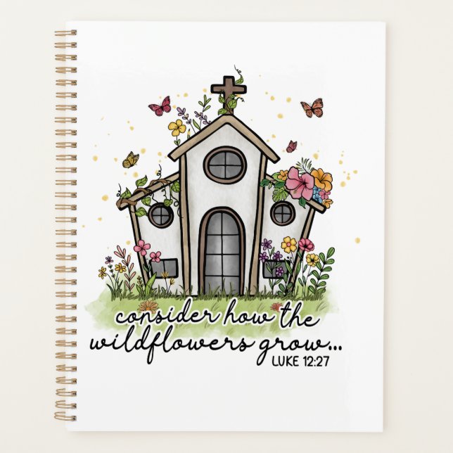 Little Birth's House Sublimination Christian  Planner (Front)