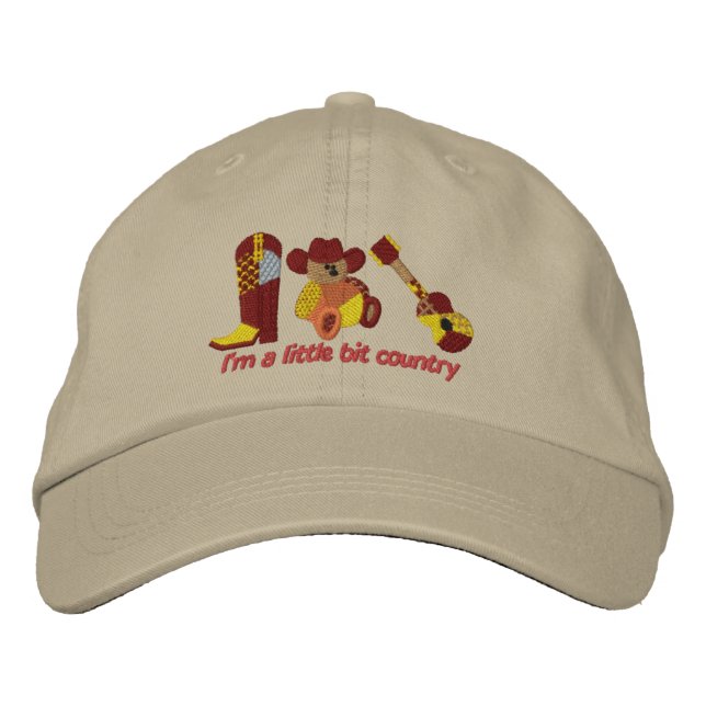 Little Bit Country Embroidered Hat (Front)