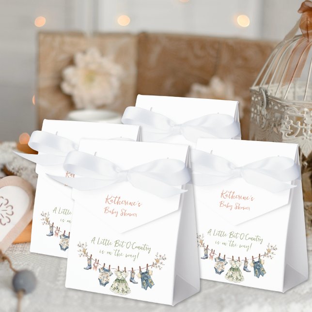 Little Bit Of Country Clothesline Baby Shower Favour Box (Creator Uploaded)