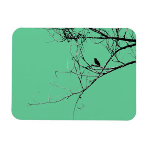 Little Black Bird Vinyl Magnet