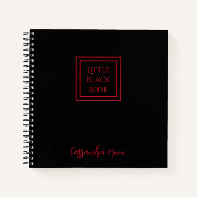  Little Black Book Personalised (Front)