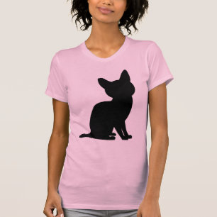 LITTLE BLACK CAT ART T-SHIRTS TEES