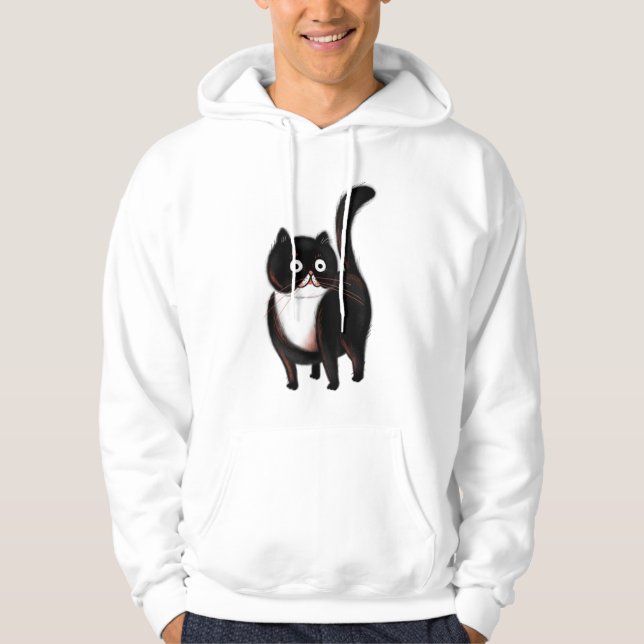Little Black Cat Hoodie (Front)