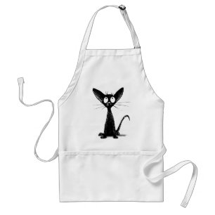 Little Black Cat Standard Apron