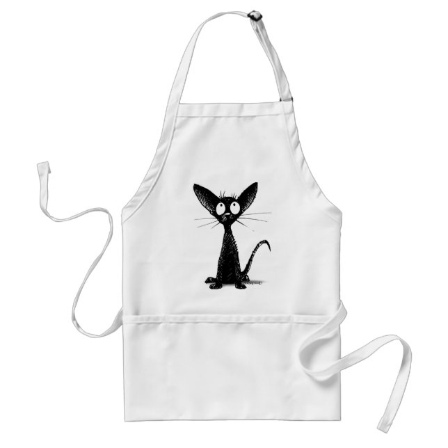 Little Black Cat Standard Apron (Front)
