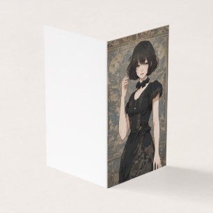 Little Black Dress Anime Fashionista LBD Blank