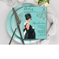 Little Black Dress Blue Glam Baby Shower