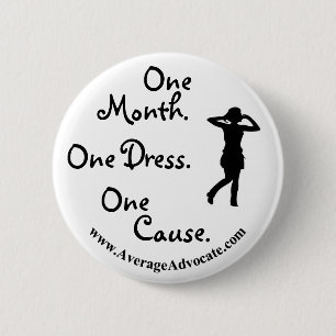 Little Black Dress Button (Average Advocate)