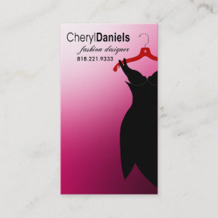 "Little Black Dress" Fashion Designer, Stylist Business Card