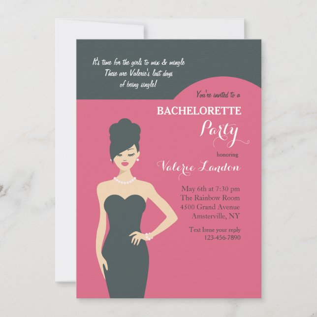 Little Black Dress Invitation (Front)