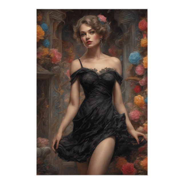  Little Black Dress Rendering - AI-Enhanced Poster (Front)