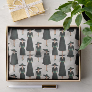 Little Black Dress Society Custom Emerald Accent P Tissue Paper