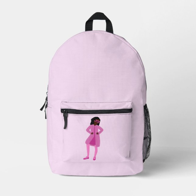 Little Black Girl Backpack (Front)
