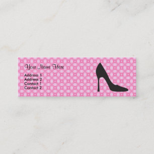 Little Black Heel Mini Business Card