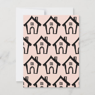 Little Black Houses, We Have Moved Blush Cards