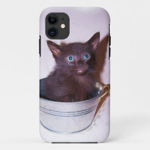 little black kitten Case-Mate iPhone case