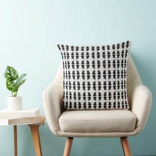 Little Black kitten pattern Cushion
