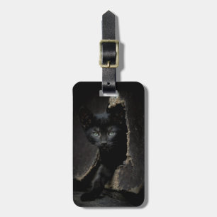 Little Black Kitty Luggage Tag