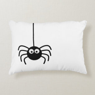Little black spider decorative cushion