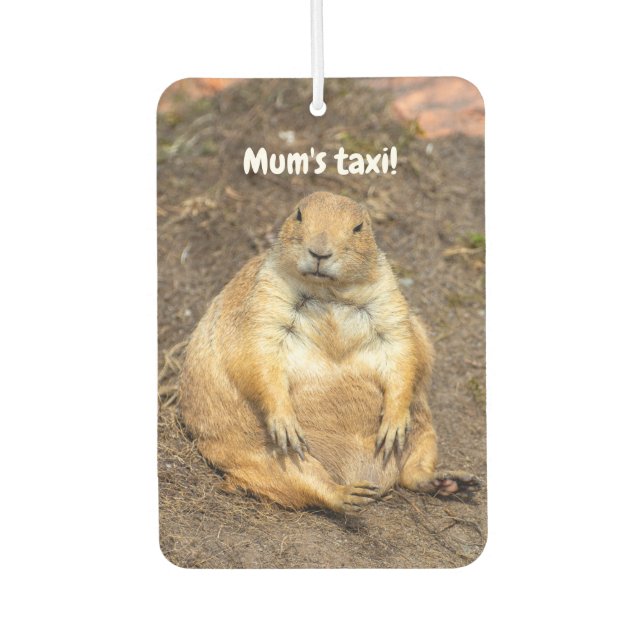 Little Black-Tailed Prairie Dog Car Air Freshener (Front)