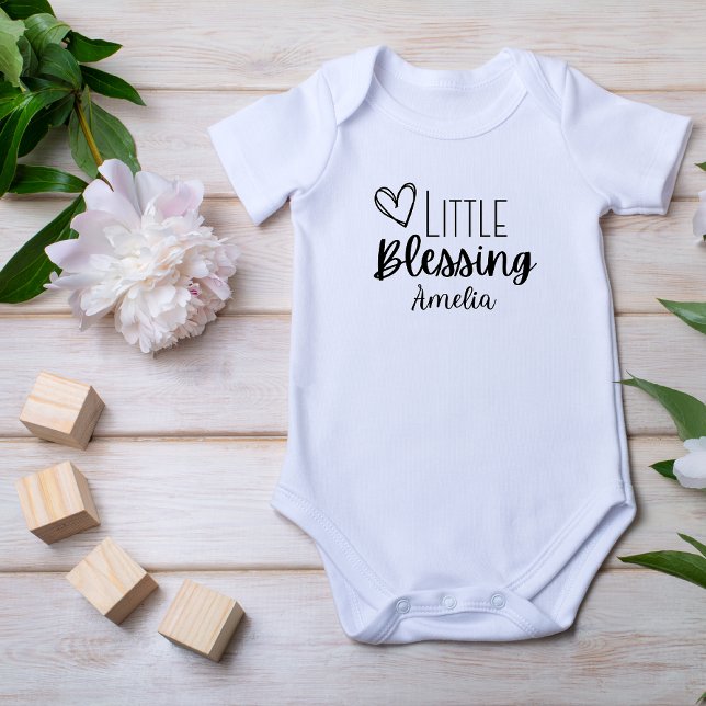 Little Blessing Personalised Name  Baby Bodysuit (Creator Uploaded)