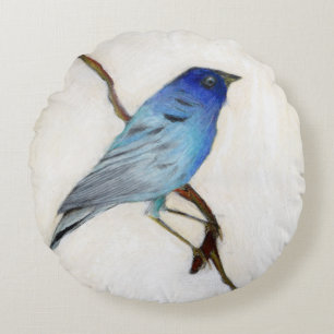 Little Blue 2012 Round Cushion