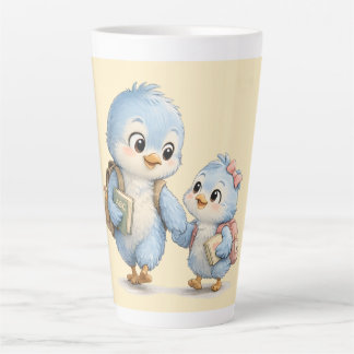 Little Blue Bird Brother Tall Latte Coffee Mug
