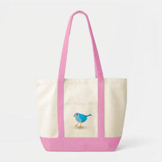 Little Blue Bird Cute Babies Impulse Tote Bag