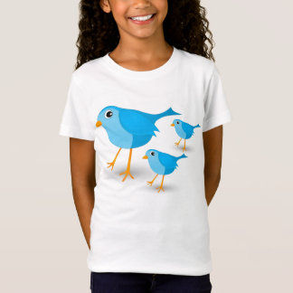 Little Blue Birds Cute Girls or Kids T-Shirt