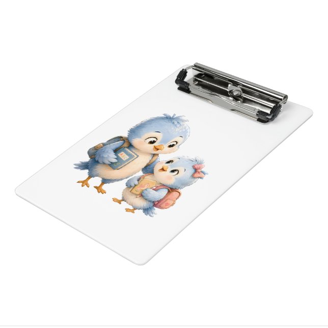 Little Blue Birds Mini Clipboard (Angled3)