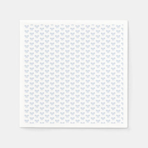 Little Blue Bow Baby Shower Boy Birthday  Napkin