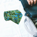 Little Blue Brunnera Flowers Floral Pattern Tie<br><div class="desc">Dress in style with this stylish tie that features an image of little,  blue Brunnera flowers and leaves printed in a repeating tiled pattern.</div>