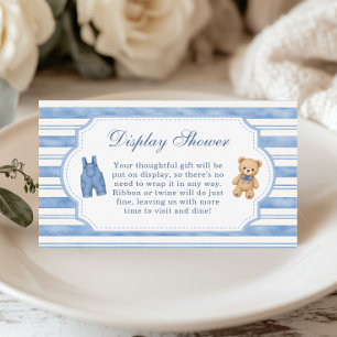 Little Blue Jean Baby Display Shower Enclosure Card
