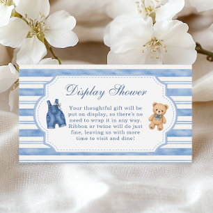 Little Blue Jean Baby Girl Display Shower Enclosure Card