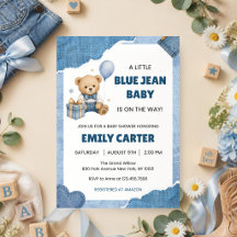 Little Blue Jean Baby Shower | Teddy Bear Denim