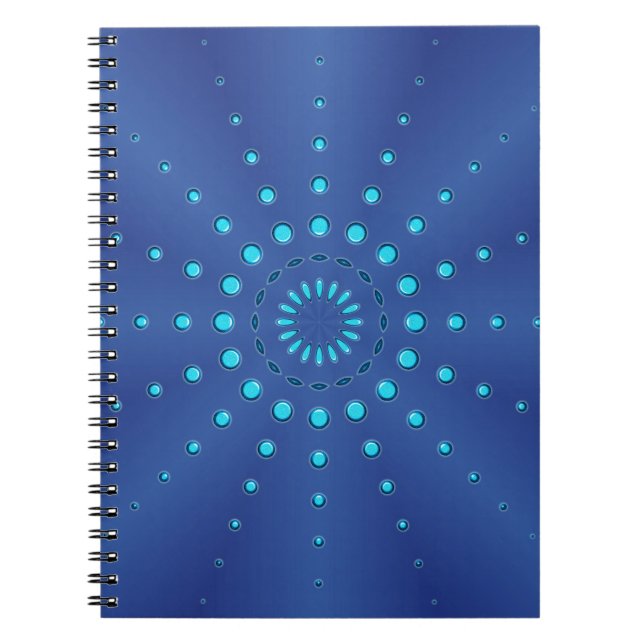 Little Blue Jewels Spiral Notebook (Front)