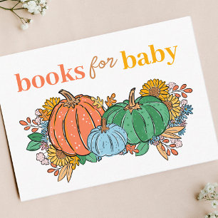 Little Blue Pumpkin Autumn Books for Baby Enclosure Card