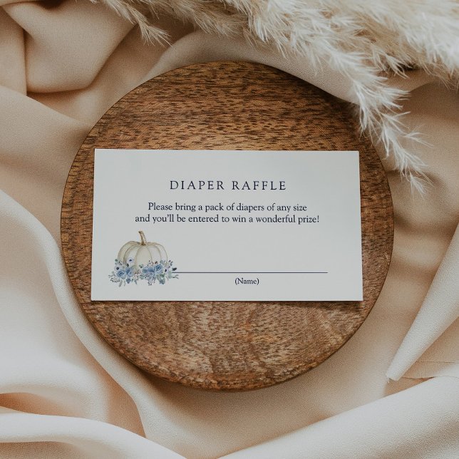 Little Blue Pumpkin Diaper Raffle insert card (Creator Uploaded)