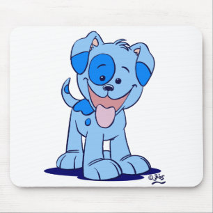 Little blue puppy mousepad