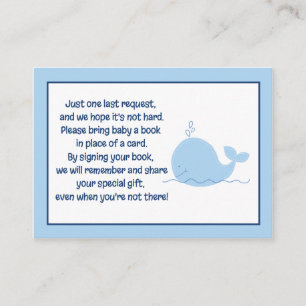 Little Blue Whale Enclosure Book Request Cards