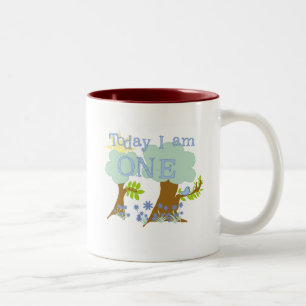 Little Bluebird 1st Birthday Tshirts and Gifts Two-Tone Coffee Mug