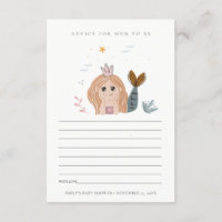 Little Blush Mermaid Advise For Mum Baby Shower