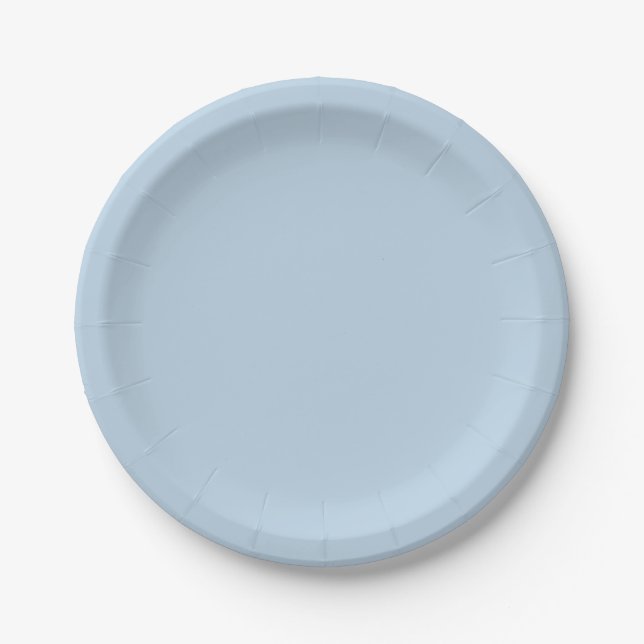 Little Bo Blue Paper Plates (Front)