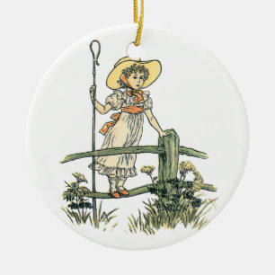 Little Bo Peep Ceramic Tree Decoration