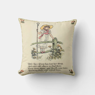 Little Bo-Peep: Classic Kate Greenaway Nursery Cushion